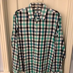 Express men’s button down, LG, fitted, 15 - 15 1/2